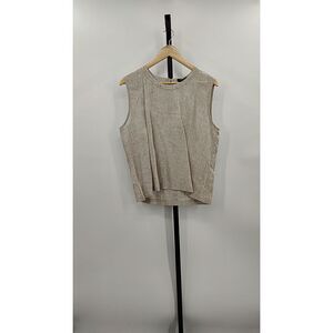 Quince Beige Sleeveless Top